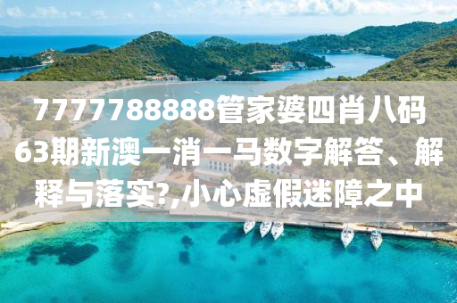 7777788888管家婆四肖八码63期新澳一消一马数字解答、解释与落实?,小心虚假迷障之中