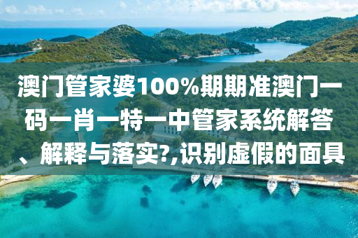 澳门管家婆100%期期准澳门一码一肖一特一中管家系统解答、解释与落实?,识别虚假的面具